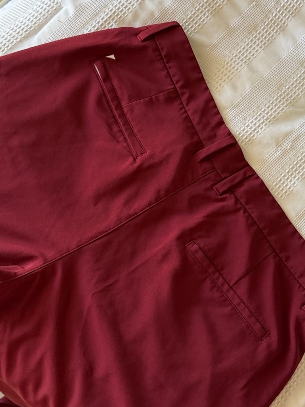 Men's Burgundy Primo Golf Joggers - Picture 4 of 5